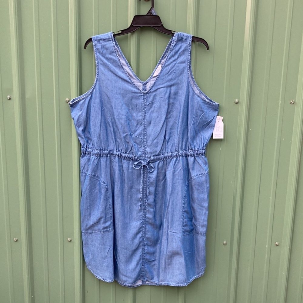 Women's Sleeveless Lightweight Comfy Utility Dress, Size XXXL